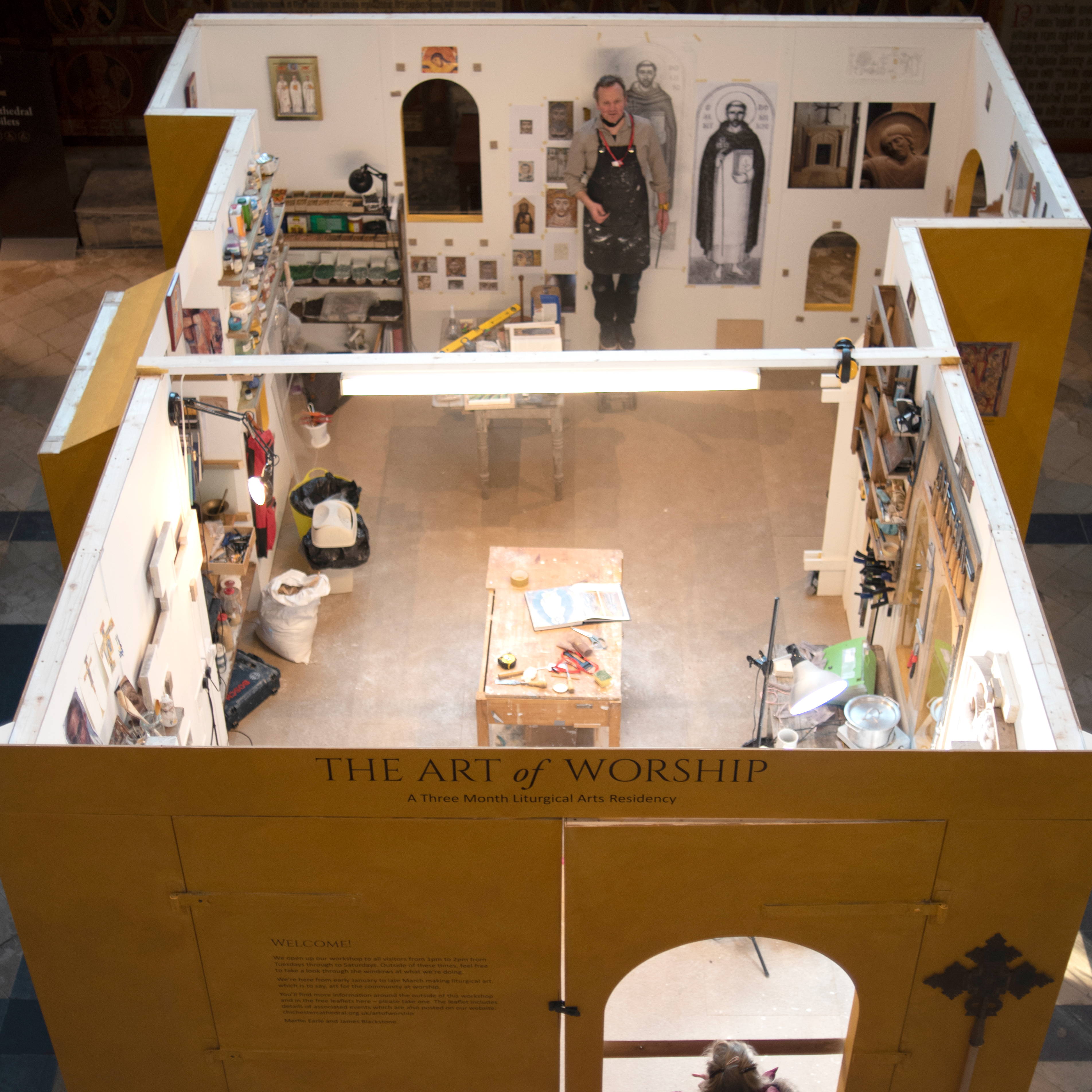 The studio from a birds-eye view