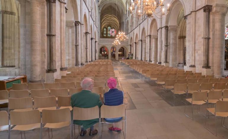 New seating for Cathedral Nave