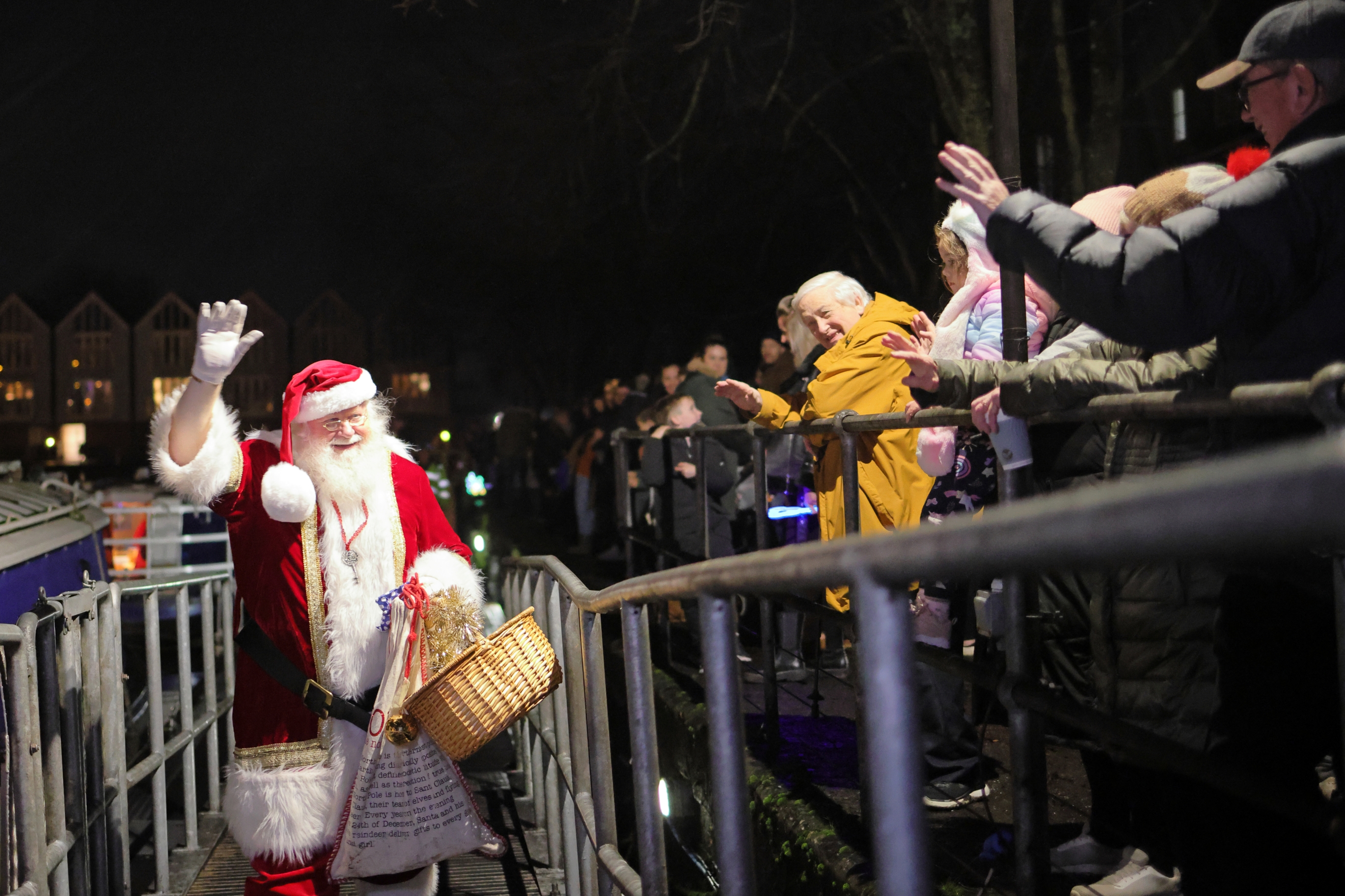 Santa at the Canal