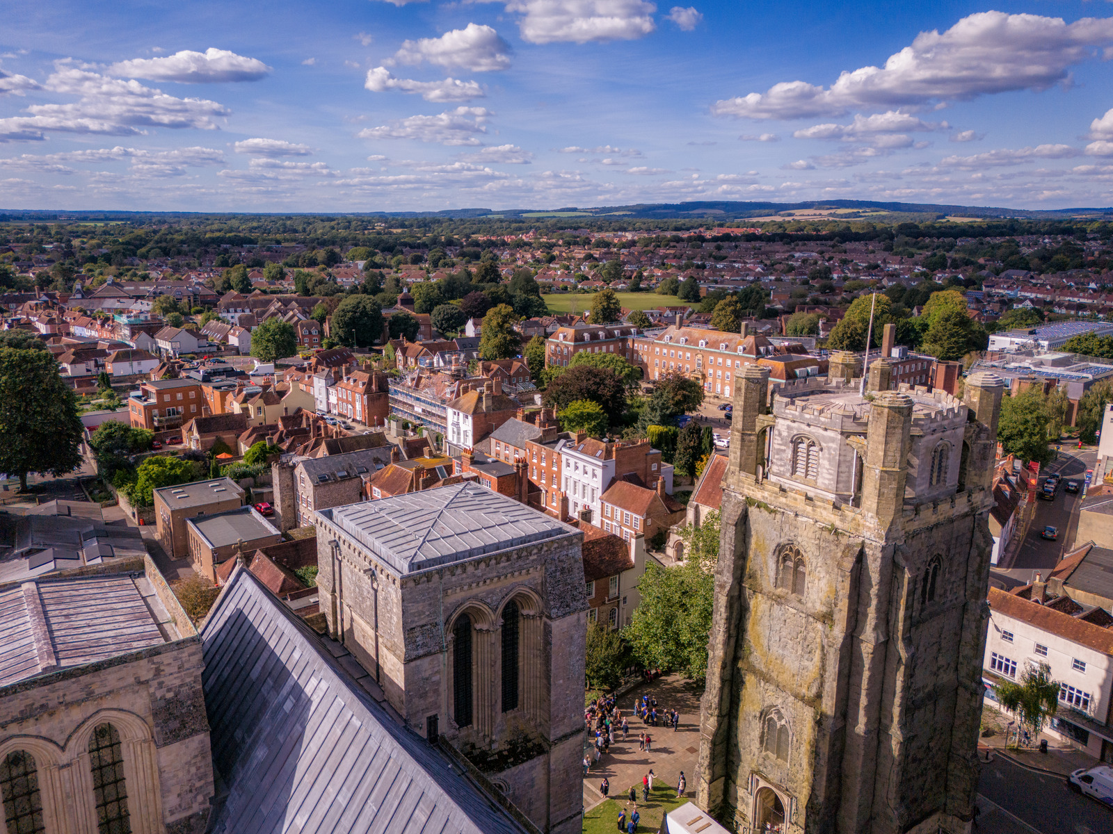 View of Chichester from the Cathedral spire