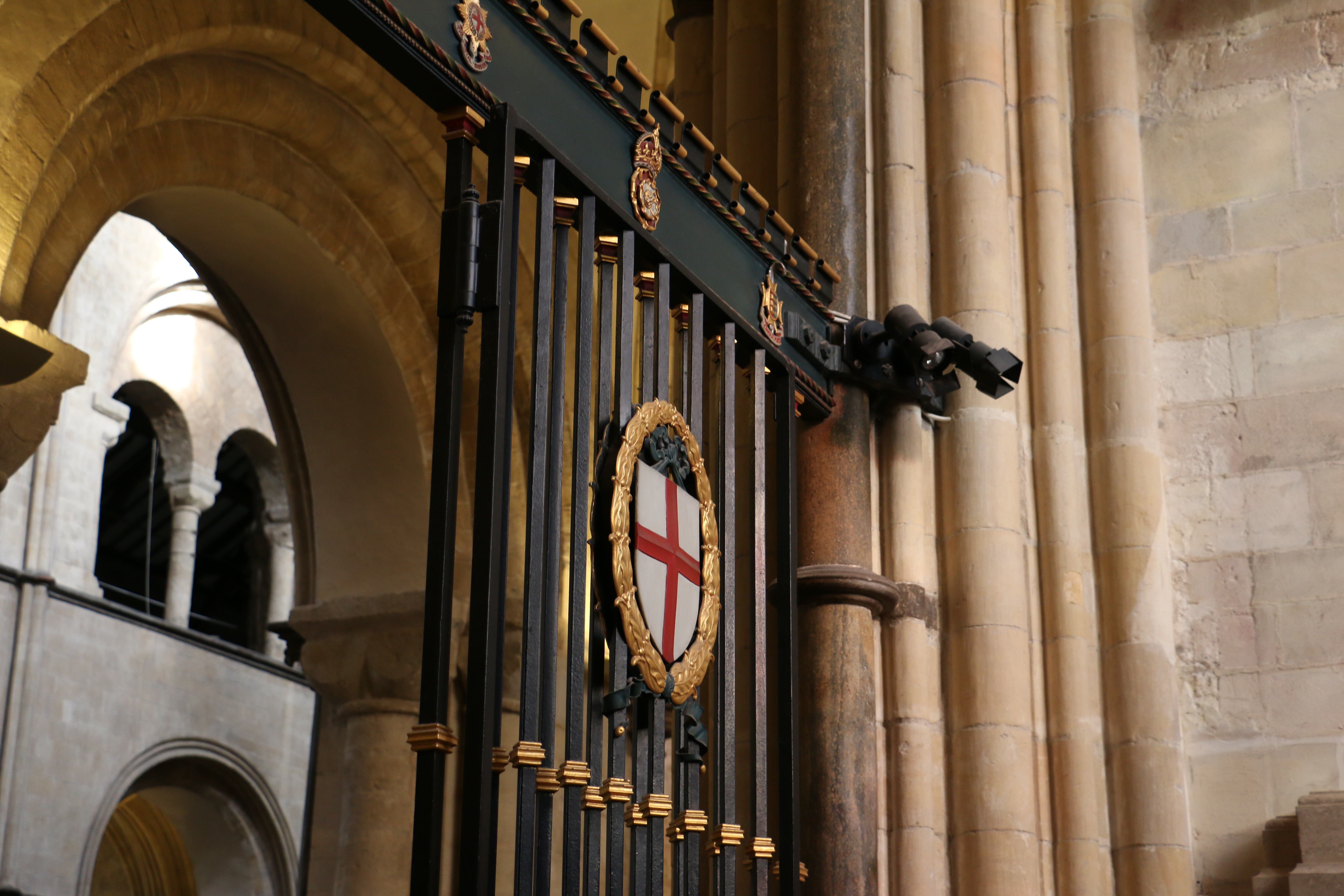 St George's cross in the Cathedral