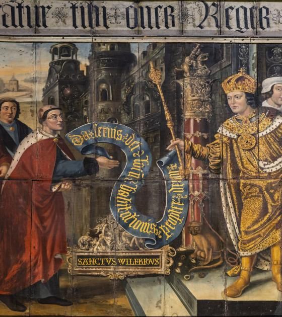 Lambert Barnard panel depicting St Wilfrid