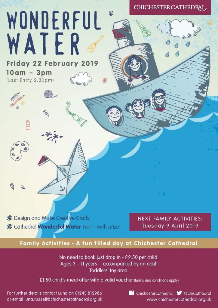 Family Activity 'Wonderful Water' Chichester Cathedral